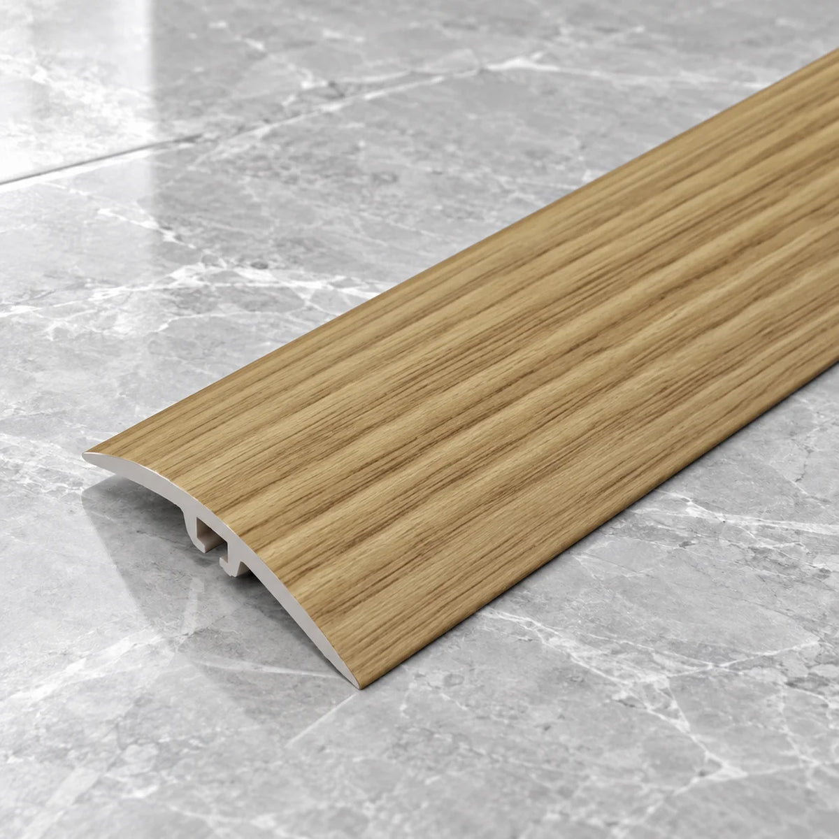 42mm PVC Wood Effect Concealed-Fix Threshold Strip In Elm 5e