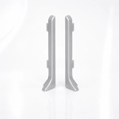 Anodised Aluminium Skirting Board Trim Profile End Caps