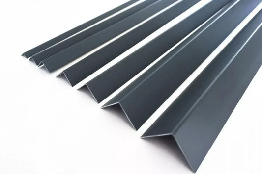 Equal & Unequal RAL 7016 Edge Protector Anthracite PVC Plastic Corner Angle Trim 90°