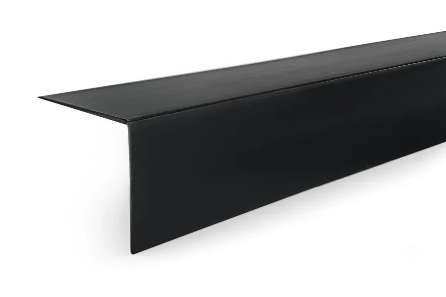 Equal & Unequal Edge Protecto Black PVC Plastic Corner Angle Trim 90°- 01 Image