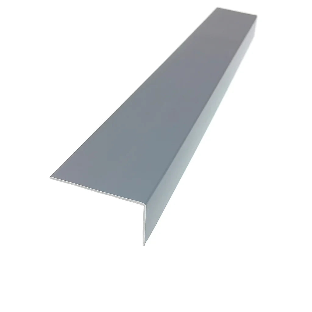 Equal & Unequal Edge Protector Dark Grey PVC Plastic Corner Angle Trim 90° -02 Image