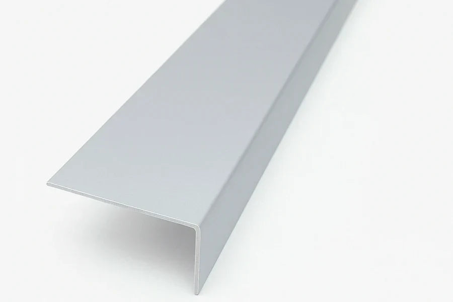 Equal & Unequal Edge Protector Light Grey PVC Plastic Corner Angle Trim 90° - 02 Image