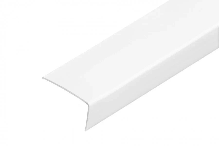 Equal & Unequal Edge Protector White PVC Plastic Corner Angle Trim 90°- 02 Image