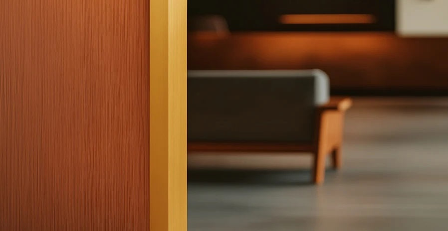 Equal & Unequal Gold & Silver Brushed Finish PVC Plastic Corner Angle Trim Profiles 90° - Fixing Image