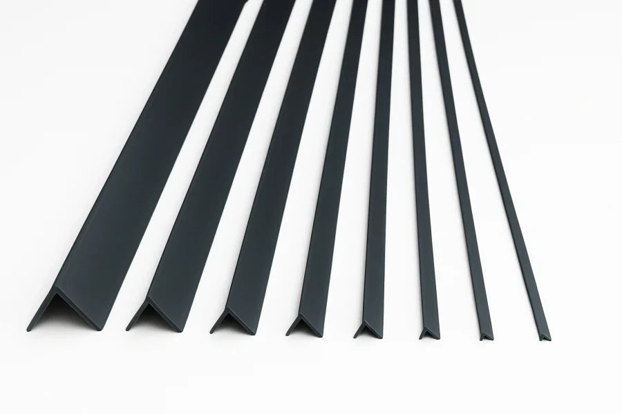 Equal & Unequal RAL 7016 Edge Protector Anthracite PVC Plastic Corner Angle Trim 90°-Product  Image