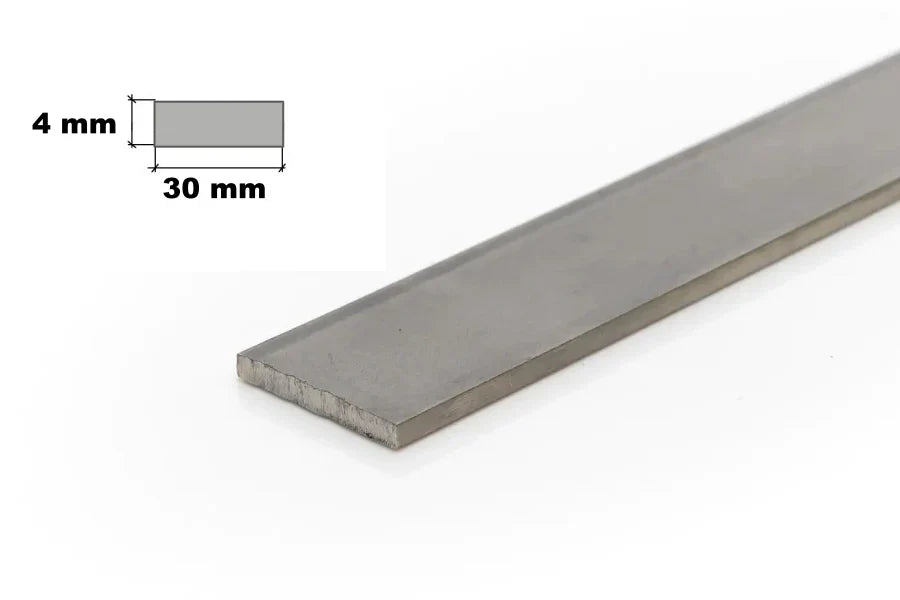 Flat Bar Plate Stainless Steel 304 Grade Diagram 4mm x 30mm
