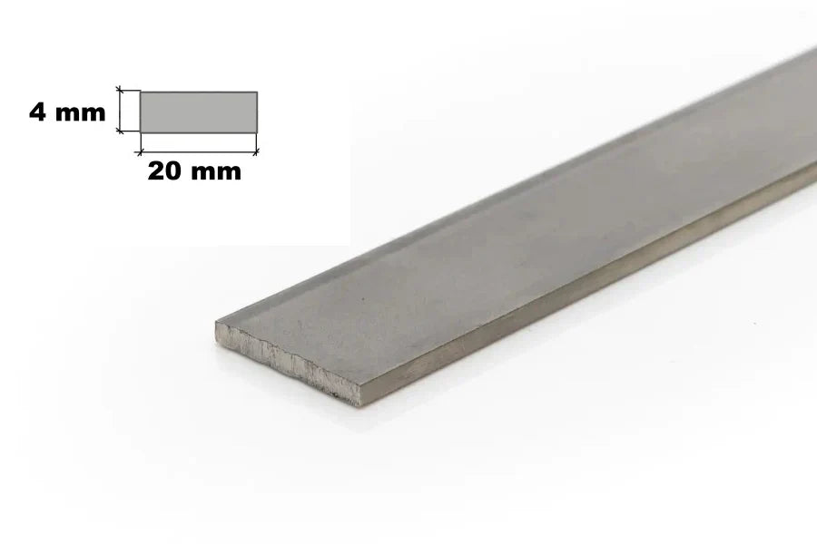 Flat Bar Plate Stainless Steel 304 Grade Dimension 4mm x 20mm