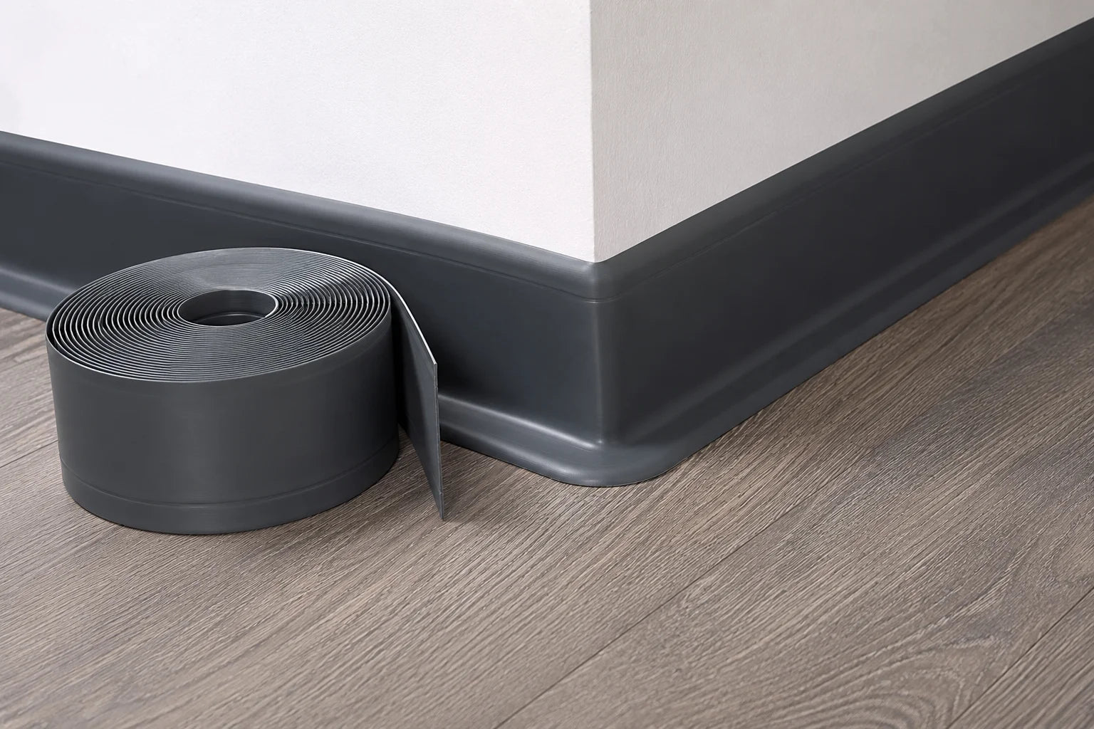 Flexible PVC Skirting Board Soft Trim Strip Real Usage Image