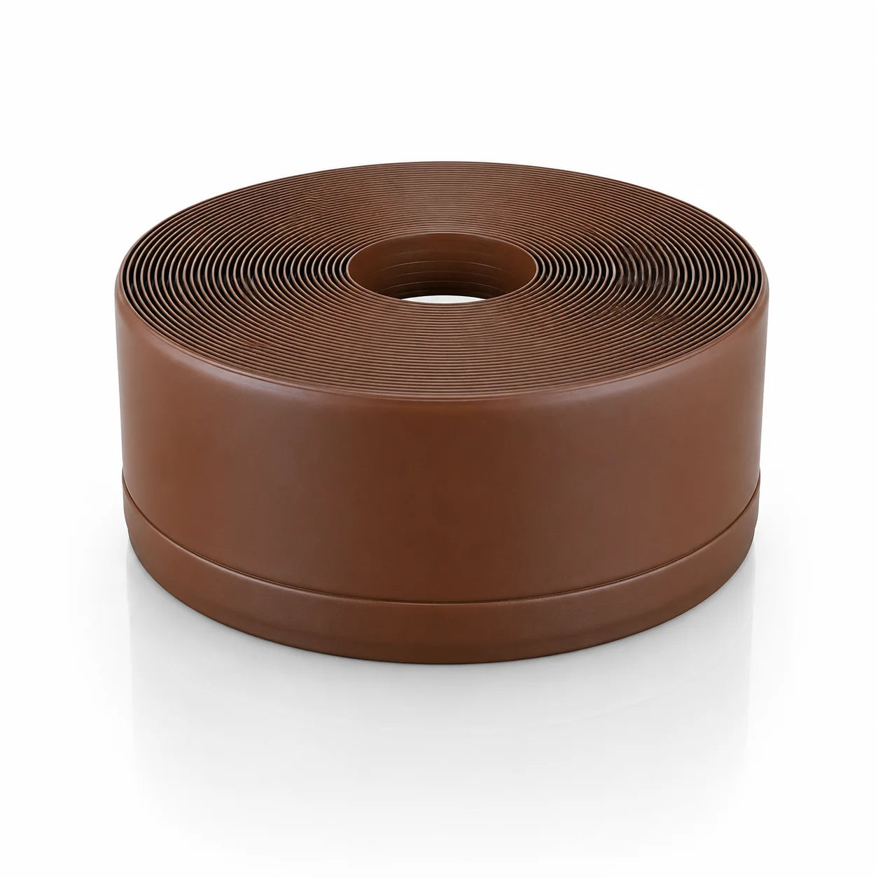 Flexible PVC Skirting Board Soft Trim Strip Brown Color