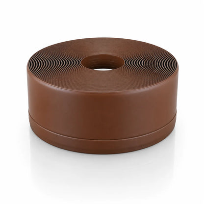 Flexible PVC Skirting Board Soft Trim Strip Brown Color