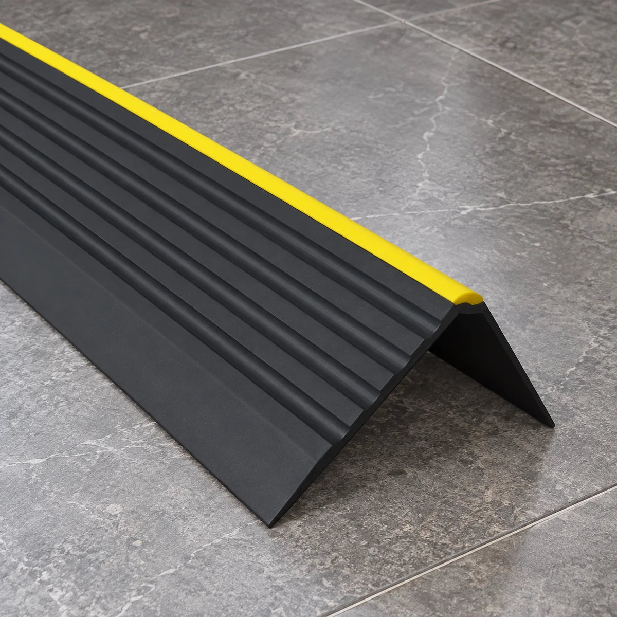55x40mm Anti-Slip PVC Stair Nosing with Safety Strip