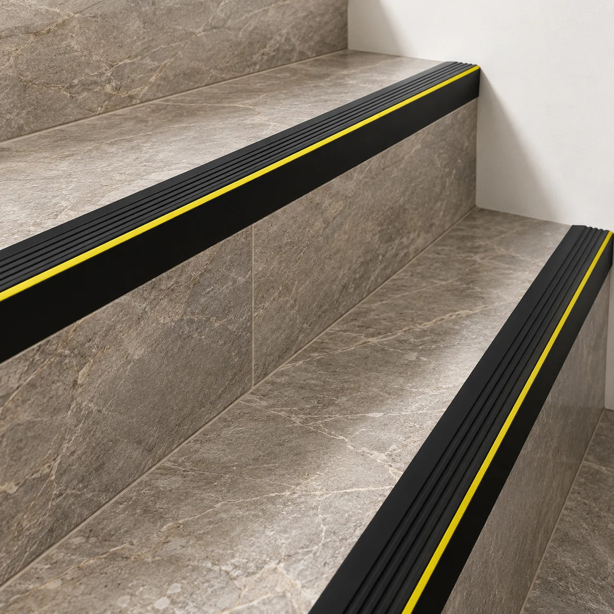 55x40mm Anti-Slip PVC Stair Nosing with Safety Strip Realuse Image