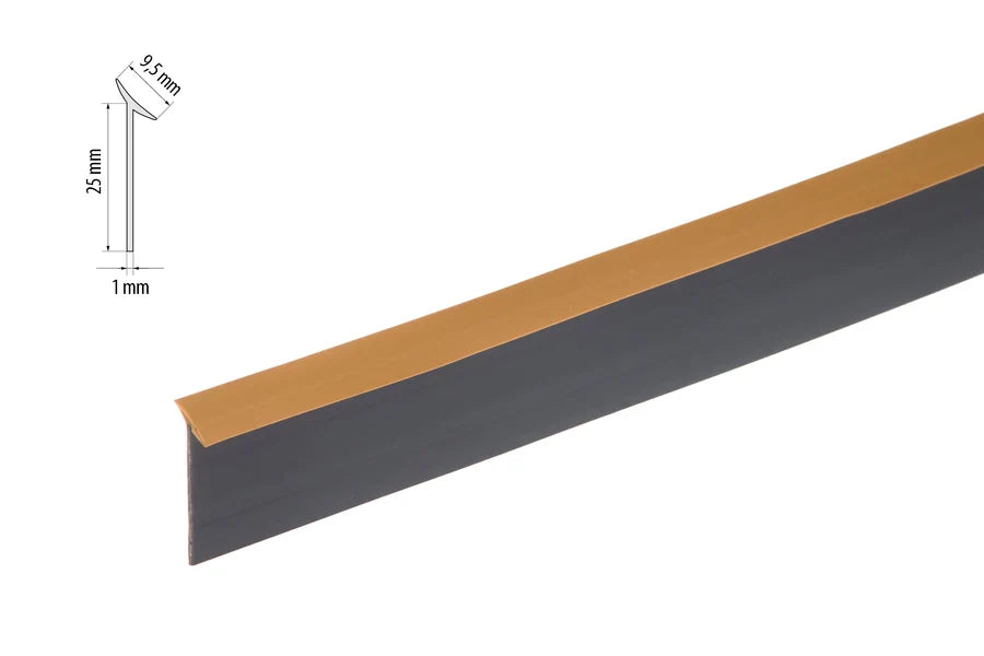 Flexible Waterproof Adhesive Edge Worktop Seal Strip Trim - Kitchen Bathroom Wood image