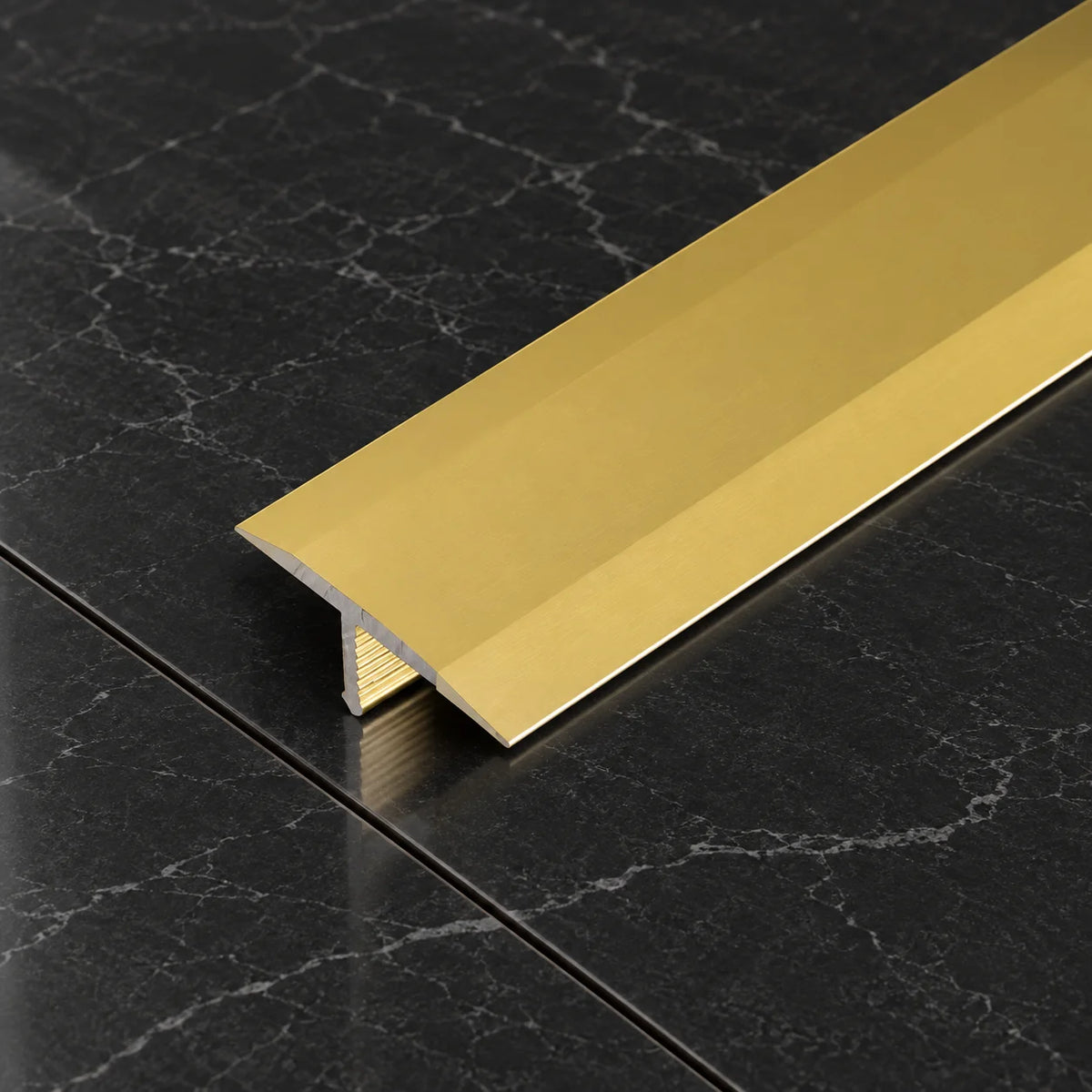 13mm Aluminium T-Bar Floor Transition Strip In Gold Color
