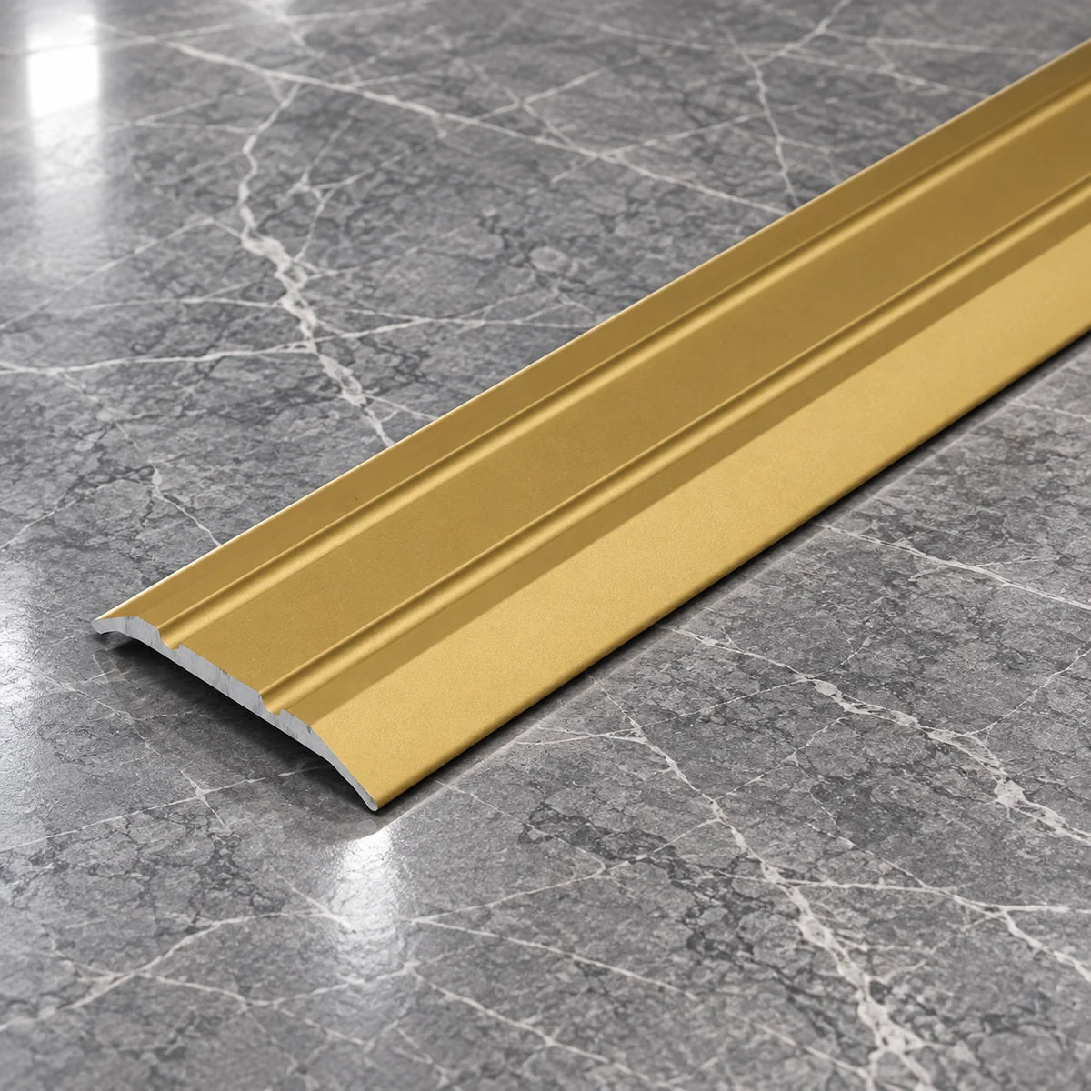 25mm Aluminium Flat Floor Transition Strip In Gold Color