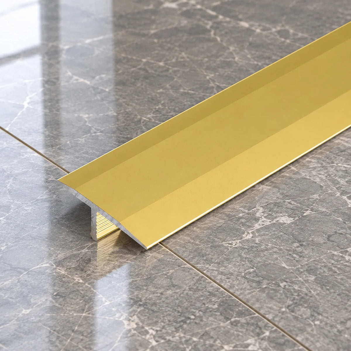 26mm Aluminium T-Bar Floor Transition Strip In Gold Color