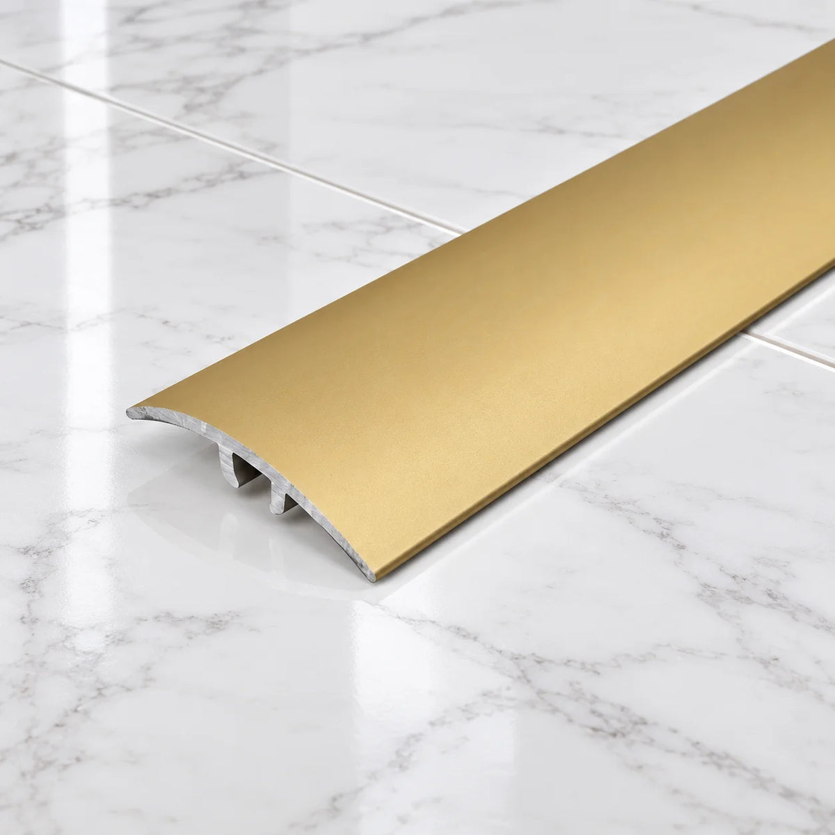 32mm Aluminium Concealed-Fix Floor Transition Strip In Gold Color