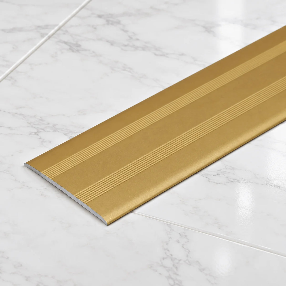 35mm Self-Adhesive Aluminium Floor Transition Strip In Gold Color
