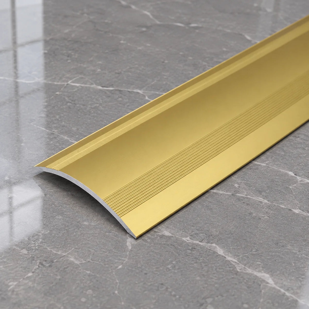 61mm Self-Adhesive Aluminium Ramp Transition Strip In Gold Color