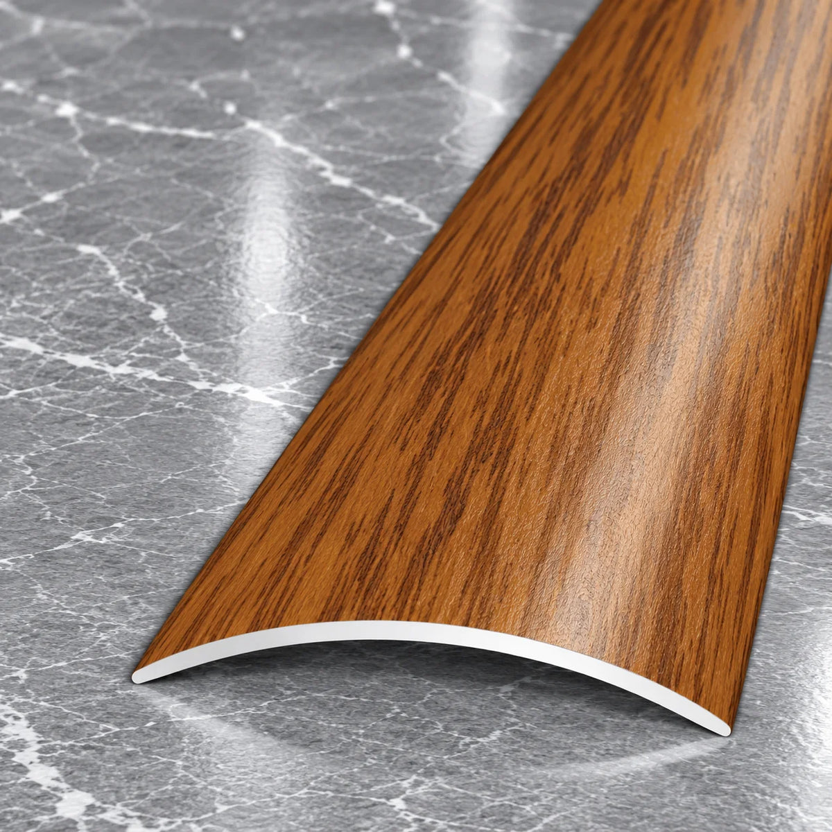 40mm Wood Effect Aluminium Self-Adhesive Threshold Strip In Golden Oak Color
