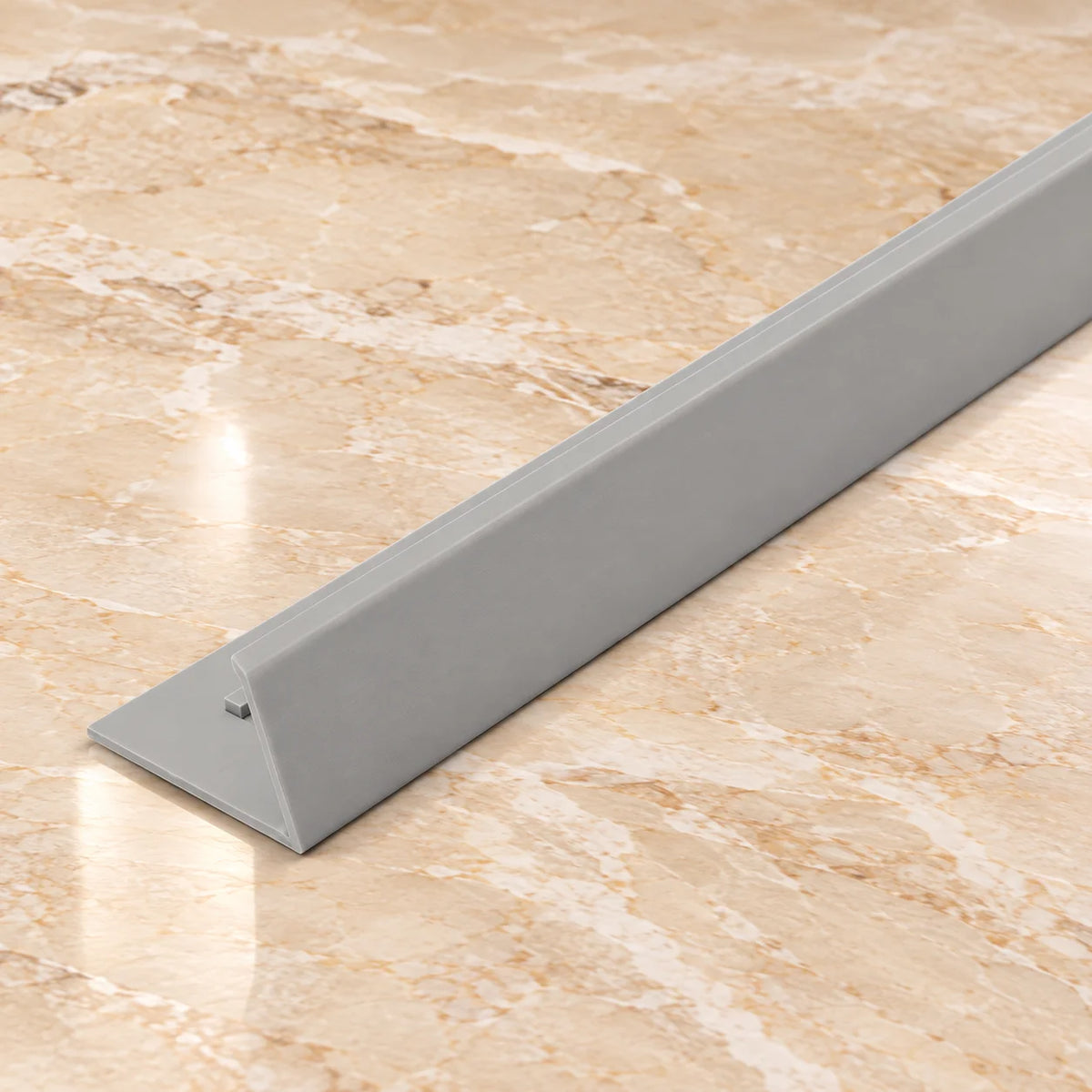 PVC Straight Edge Tile Trim 8mm, 10mm & 12.5mm – 2.5m In Grey Color
