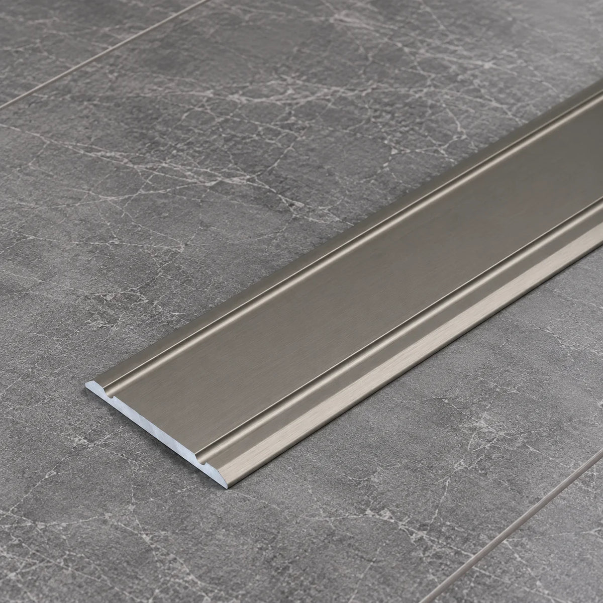 30mm Self-Adhesive Aluminium Flat Threshold Strip In Inox Color