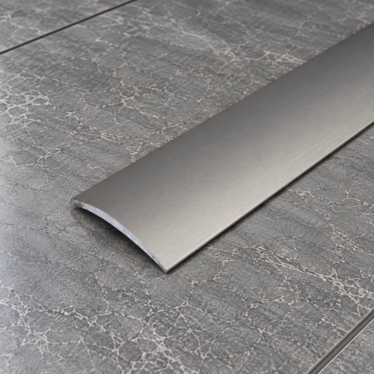 30mm Self-Adhesive Aluminium Floor Transition Strip In Inox Color