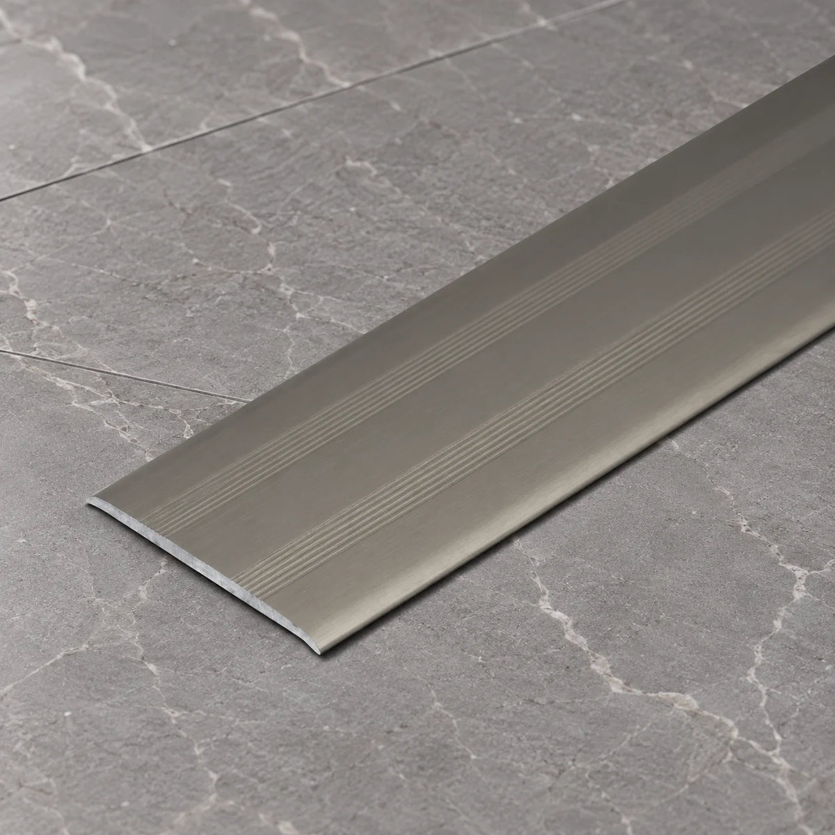 35mm Aluminium Flat Floor Transition Strip In Inox Color
