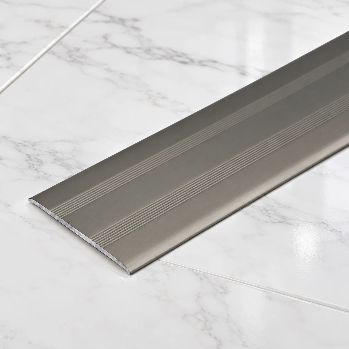 35mm Self-Adhesive Aluminium Floor Transition Strip In Inox Color