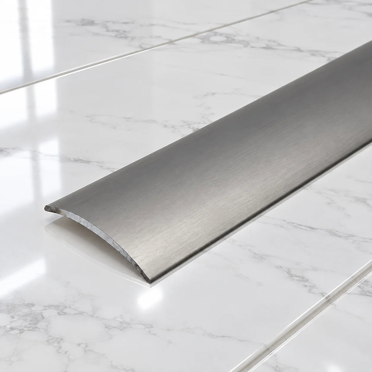 40mm Self-Adhesive Aluminium Floor Transition Strip In Inox Color