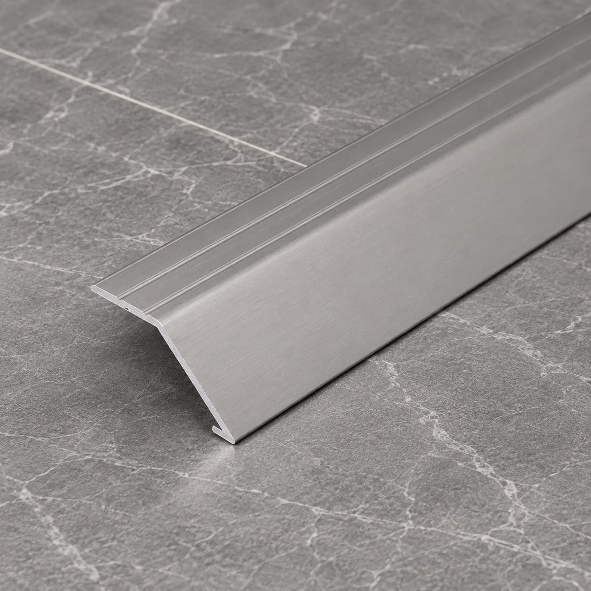41mm Self-Adhesive Aluminium Ramp Transition Strip In Inox Color