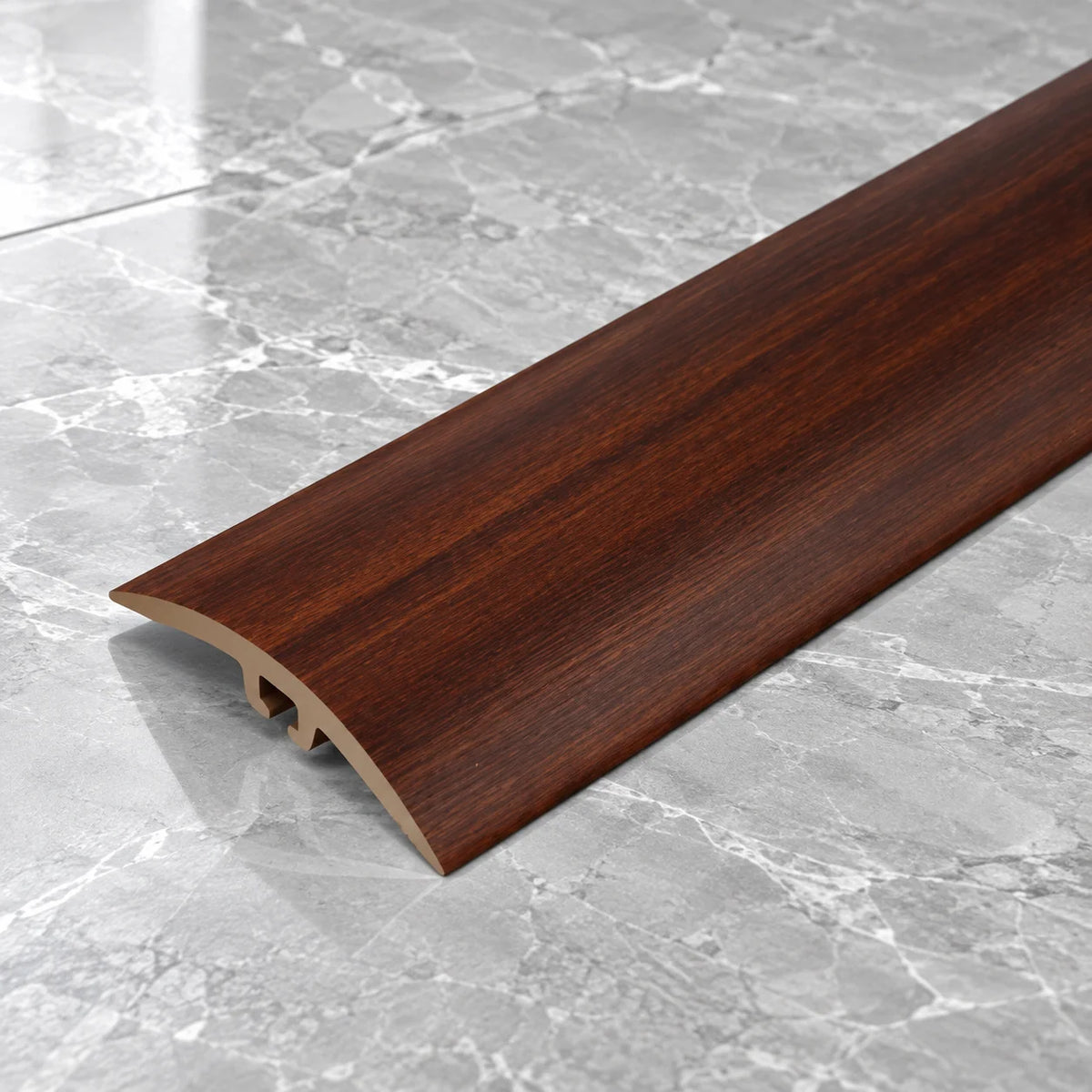 42mm PVC Wood Effect Concealed-Fix Threshold Strip In Mahogany 7e