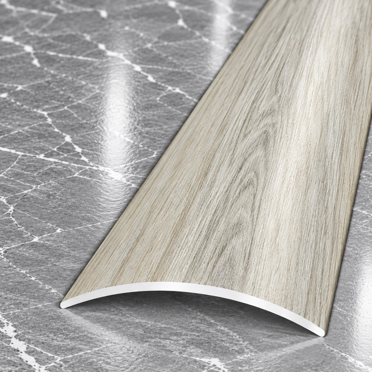 40mm Wood Effect Aluminium Self-Adhesive Threshold Strip In Malaga Oak Color