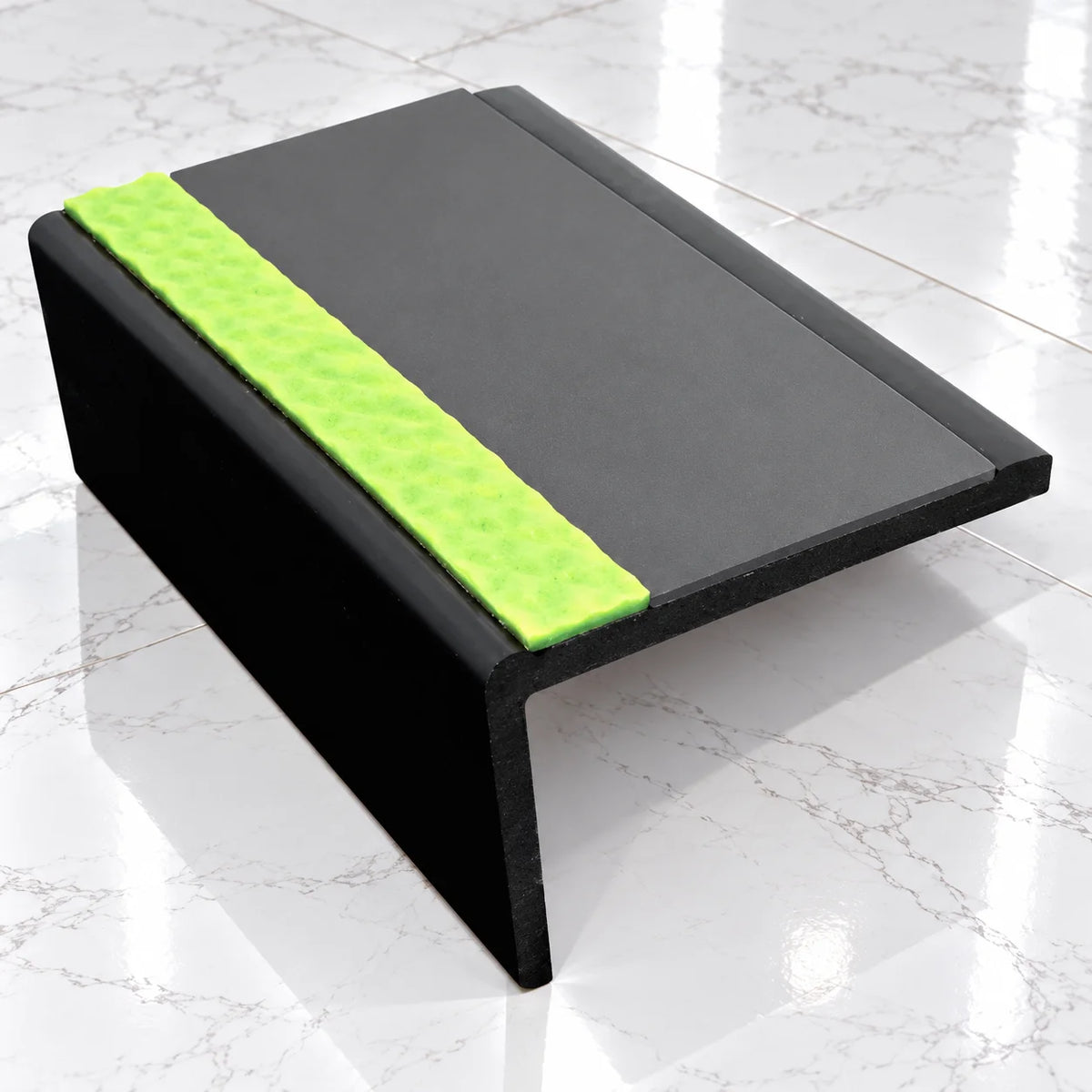 ASP 62.5x35mm Aluminator® Slimline Stair Nosing In Midnight Grey Color