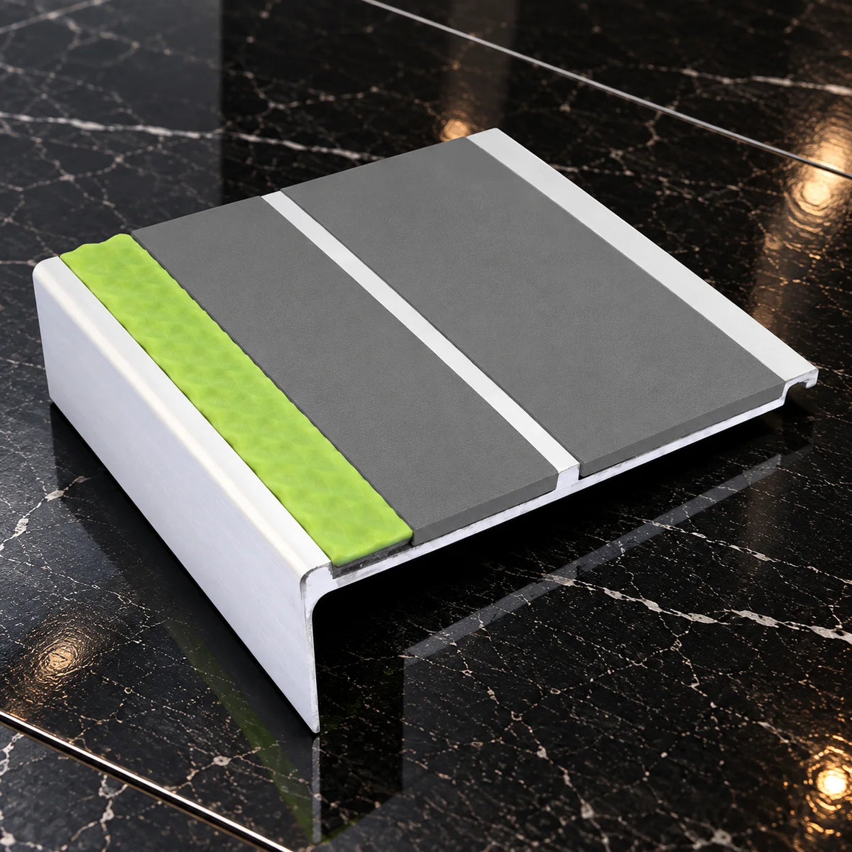 AHD11 91x32mm Aluminator® Non-Slip Stair Nosing In Midnight Grey Color