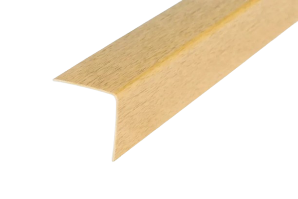 PVC Plastic Edge Protector Moulding Wood Effect Corner Angle Trim 90°