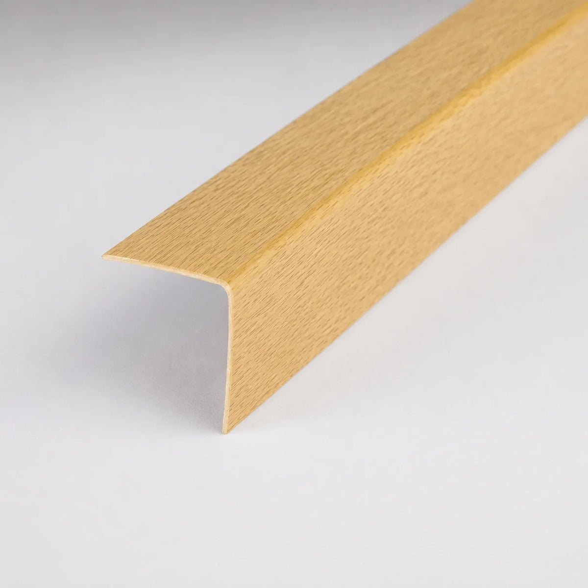 PVC Plastic Edge Protector Moulding Wood Effect Corner Angle Trim 90° In Mountain Oak Color