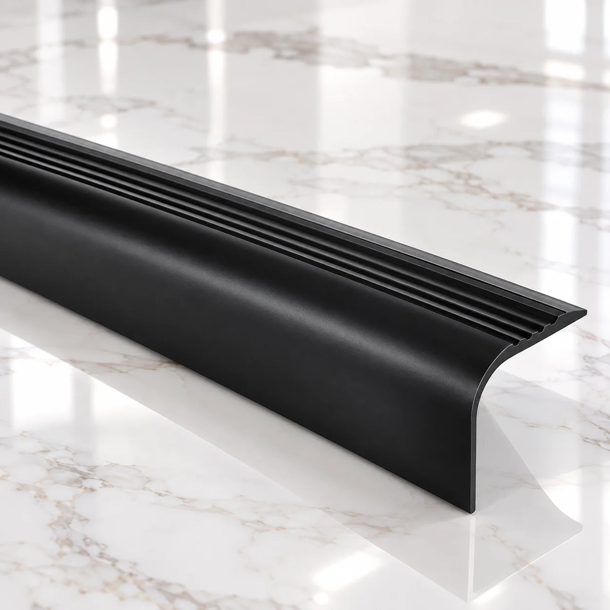Flexible stair edge nosing 730-RGPT with anti-slip ribbed surface