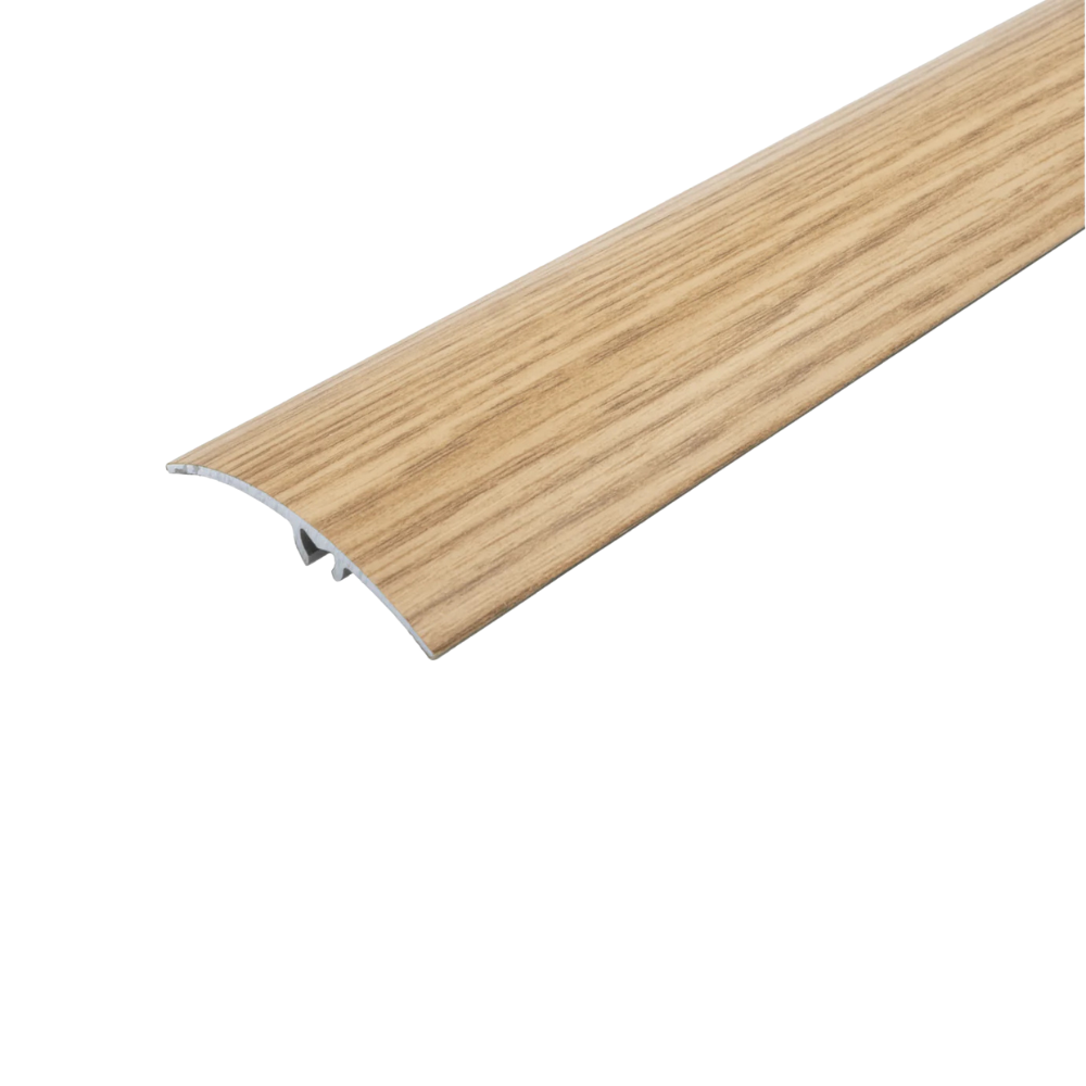 A65 50mm Heavy Duty Aluminium Wood Effect Door Threshold Strip – No Visible Screws