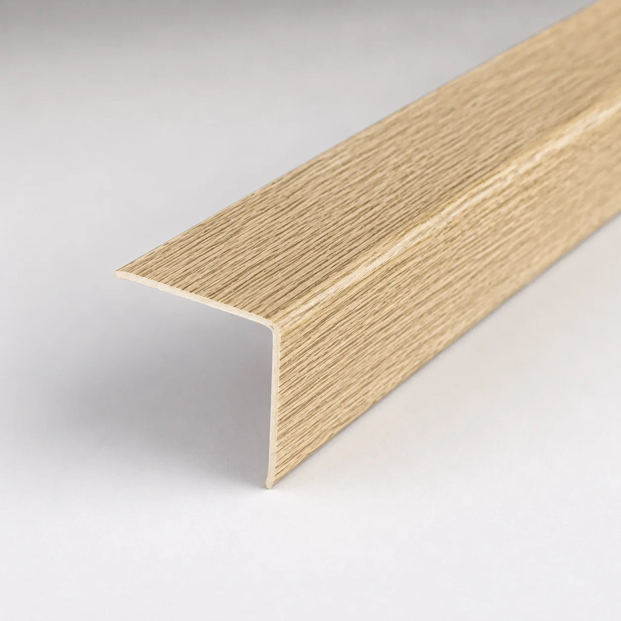 PVC Plastic Edge Protector Moulding Wood Effect Corner Angle Trim 90° In Oak Color