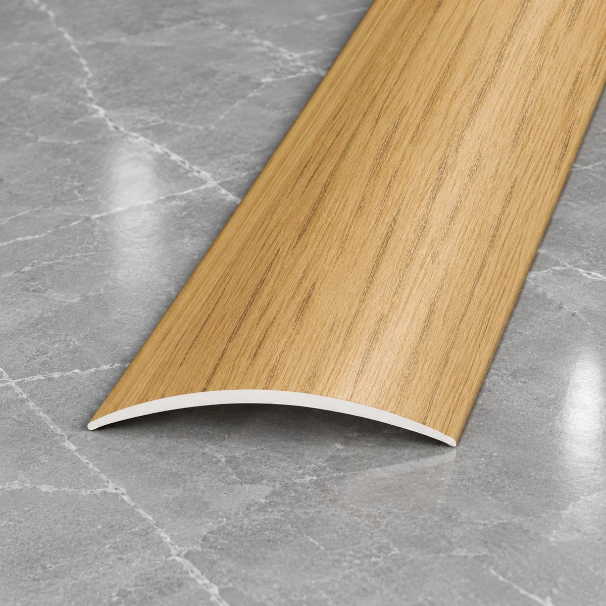 40mm Wood Effect Aluminium Self-Adhesive Threshold Strip In Oak Color