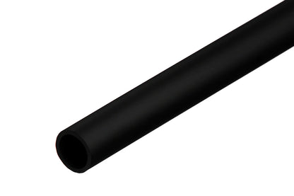 PVC Plastic Round Pipe Tube Black -1m / 39.37" Length