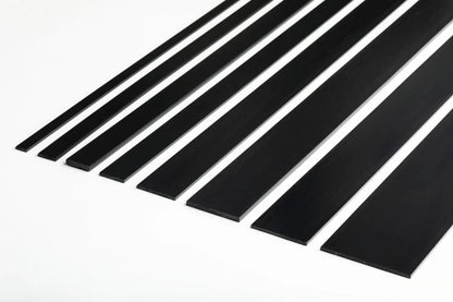 PVC Plastic TW Black White Anthracite Flat Bar Strip