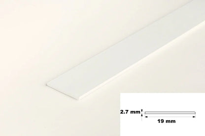 PVC Plastic TW Black White Anthracite Flat Bar Strip