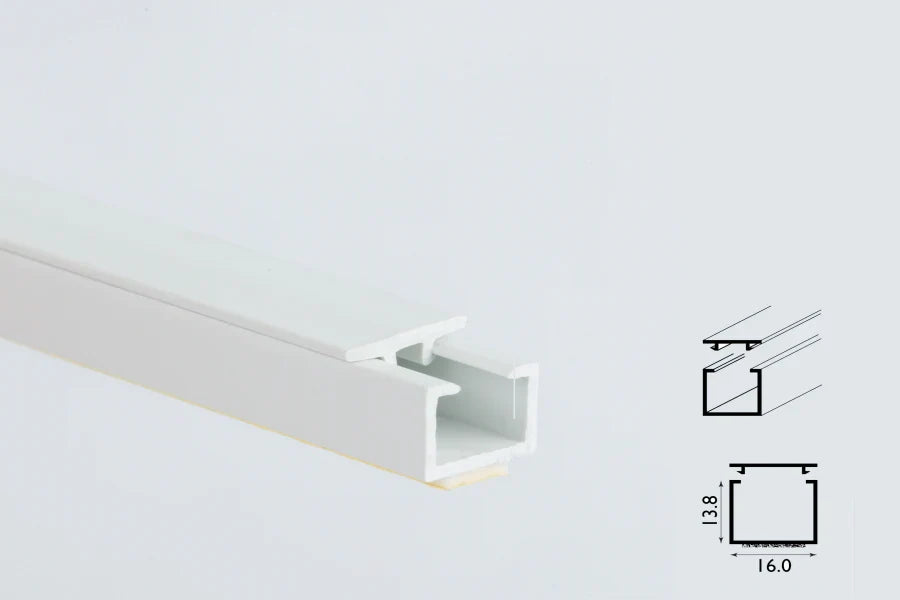 PVC Cable Trunking White Self-Adhesive Wire Cover – 13.8mm-16mm