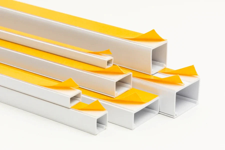 PVC Cable Trunking White Self-Adhesive Wire Cover – Product Image