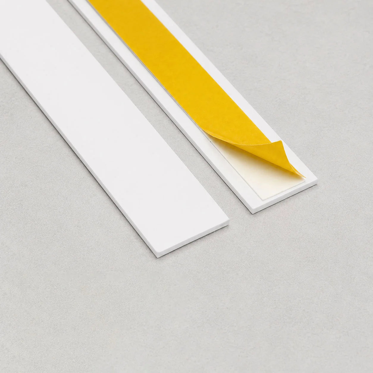 PVC Flat Bar Cover Strip Self Adhesive Trim Product Image White