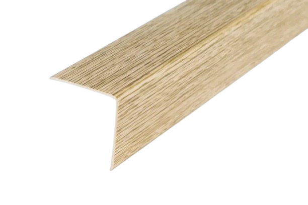 PVC Plastic Edge Protector Moulding Wood Effect Corner Angle Trim 90° - Oak