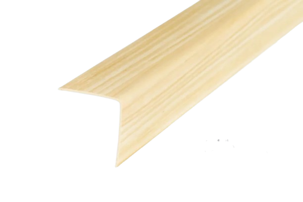 PVC Plastic Edge Protector Moulding Wood Effect Corner Angle Trim 90° - Pine