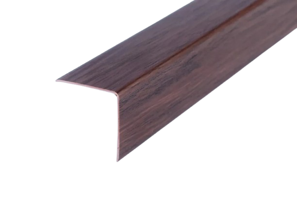 PVC Plastic Edge Protector Moulding Wood Effect Corner Angle Trim 90° - Venge